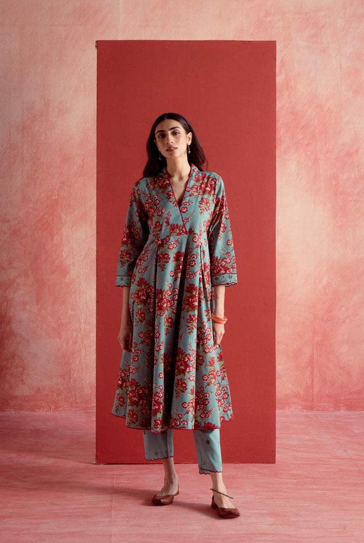 Vintage Kurta Light Turquoise (8128156598571)
