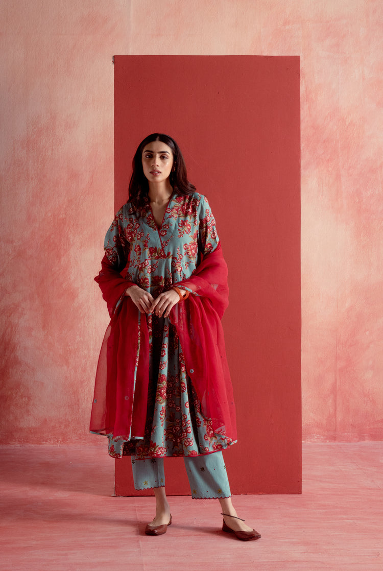 Vintage Kurta Light Turquoise (8128156598571)