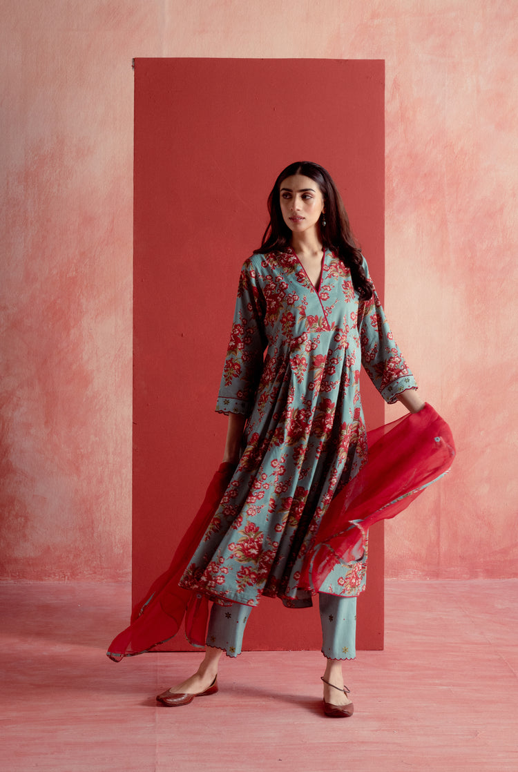 Vintage Kurta Light Turquoise (8128156598571)