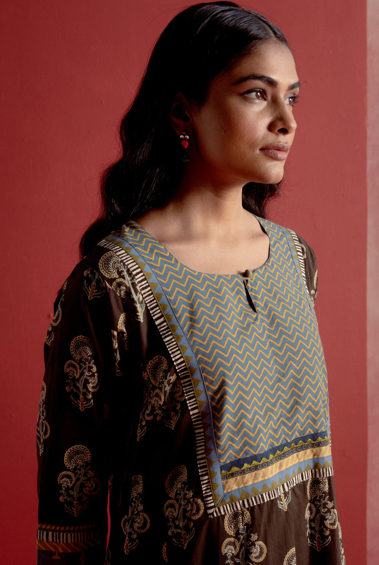 Yoke Caftan Mehendi Green (8128356778283)