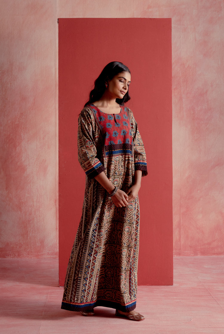 Yoke Caftan Beige (8128355598635)