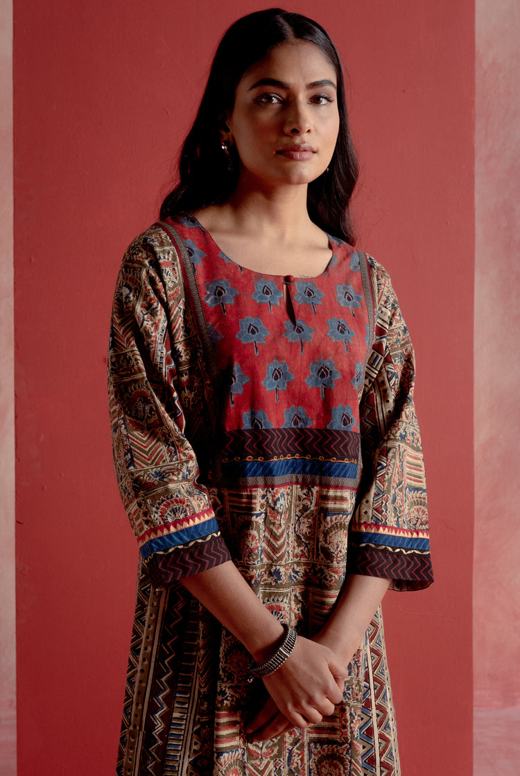 Yoke Caftan Beige (8128355598635)