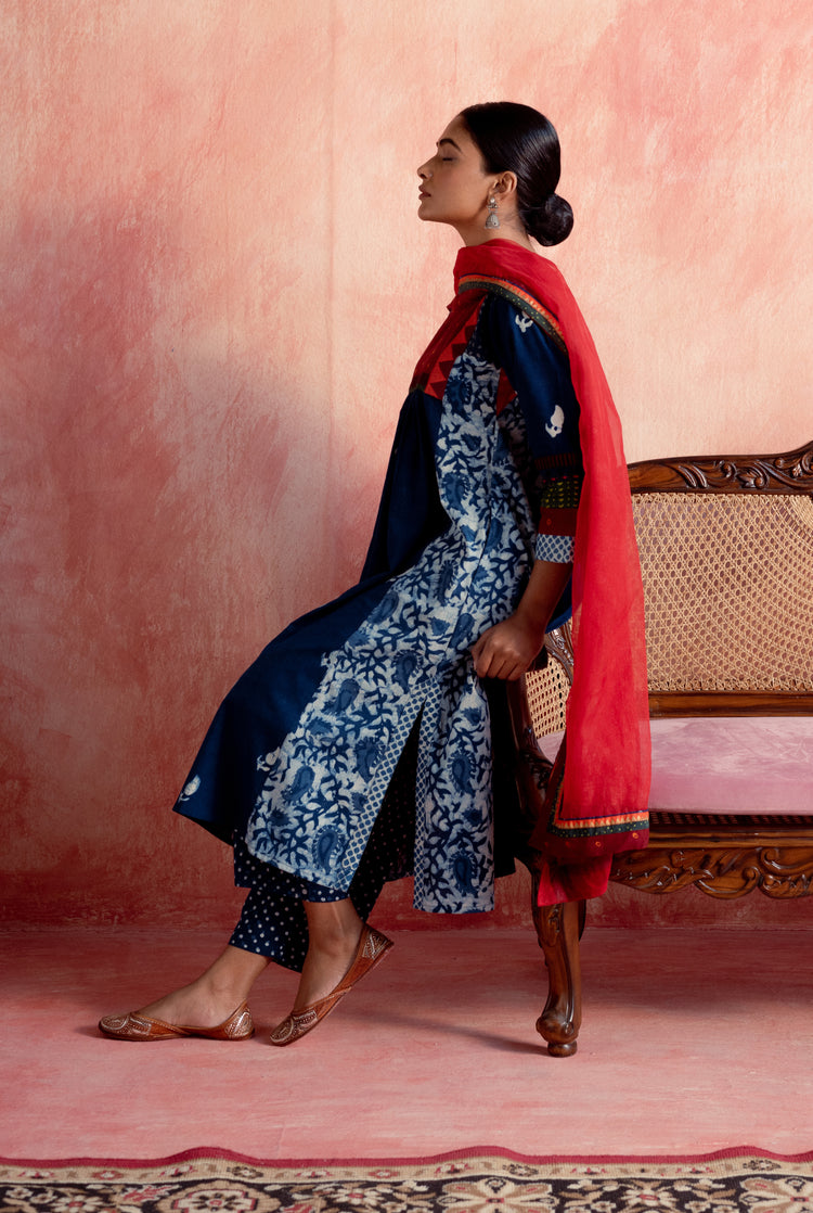 Rozana Chiffon Dupatta Red (8129358364971)