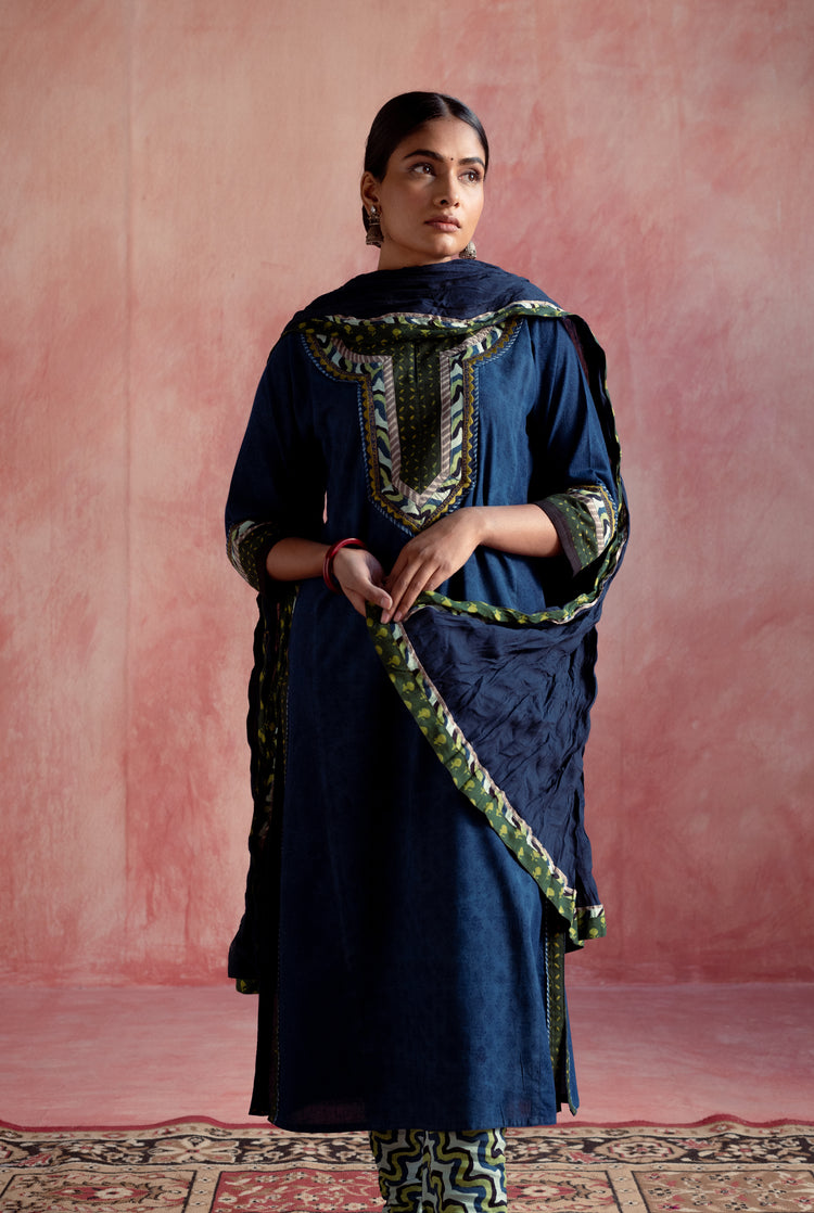 Rozana Kurta Indigo (8129262846251)