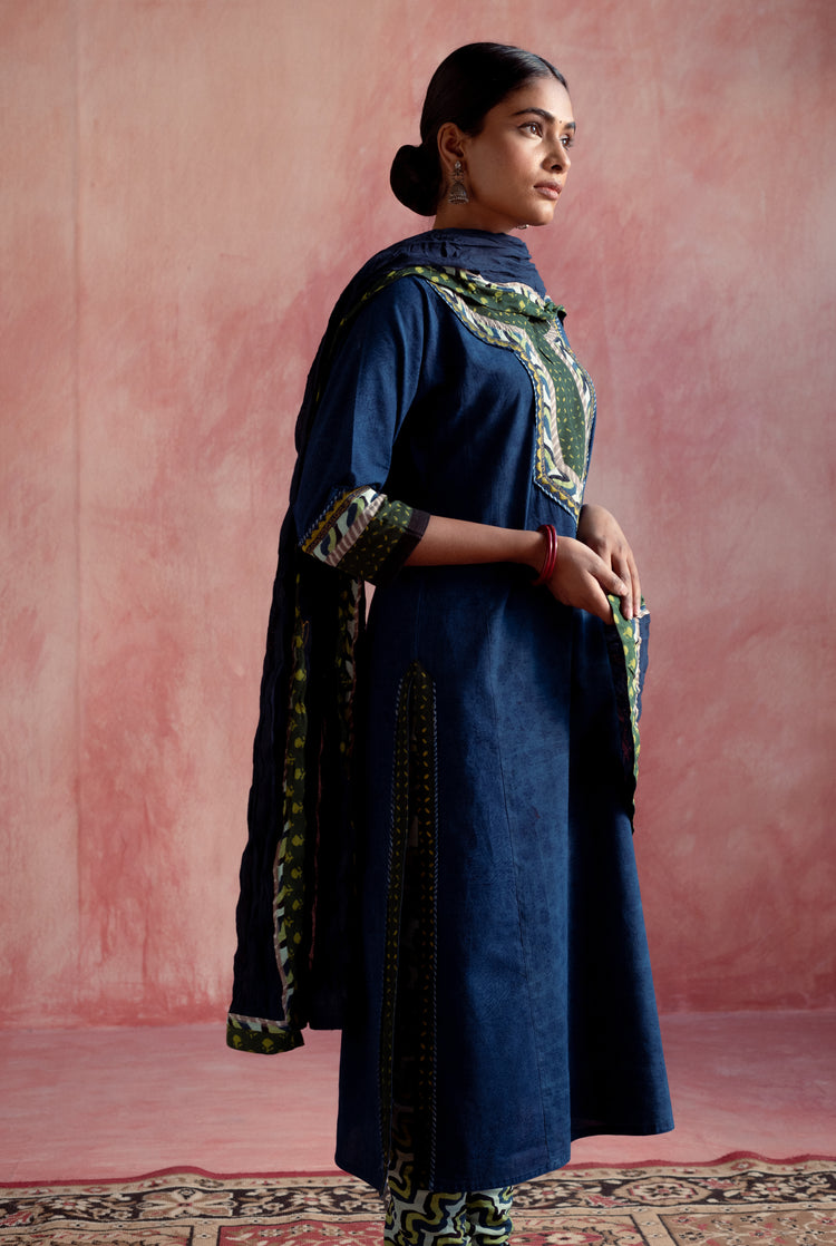Rozana Kurta Indigo (8129262846251)