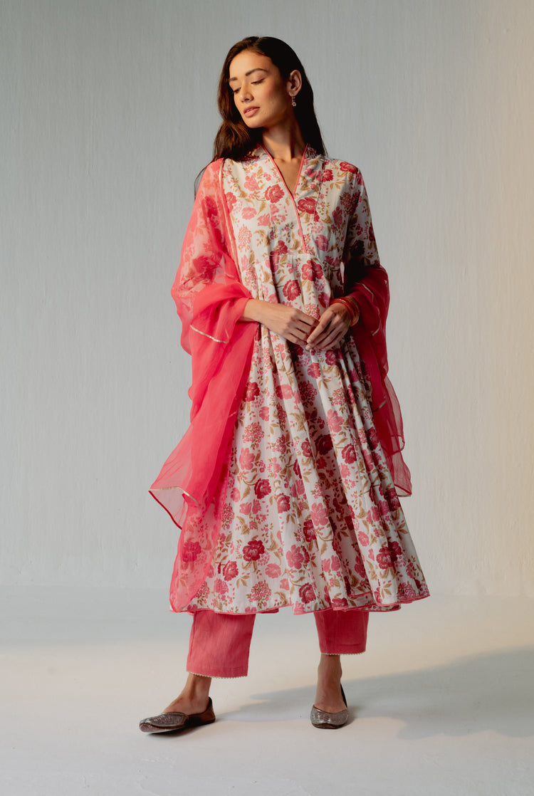 Vintage Kurta Blush White (8228566532395)