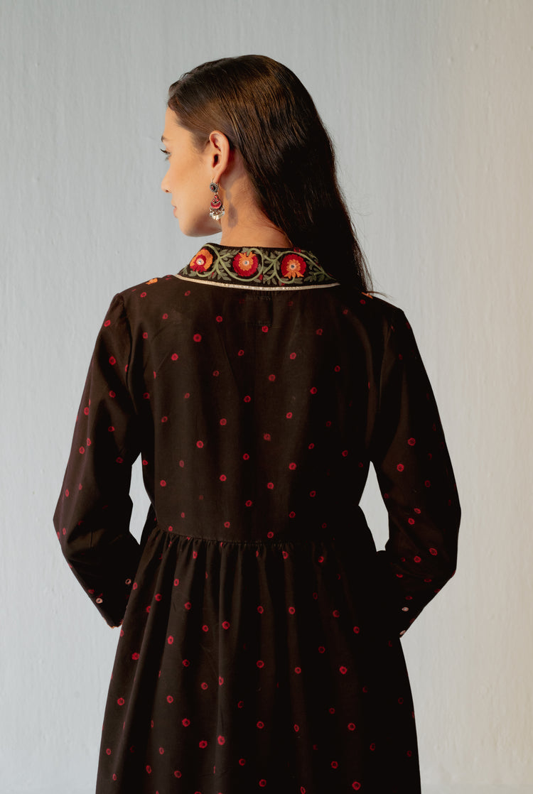 Soha Kurta Earthy Black (8228587766059)