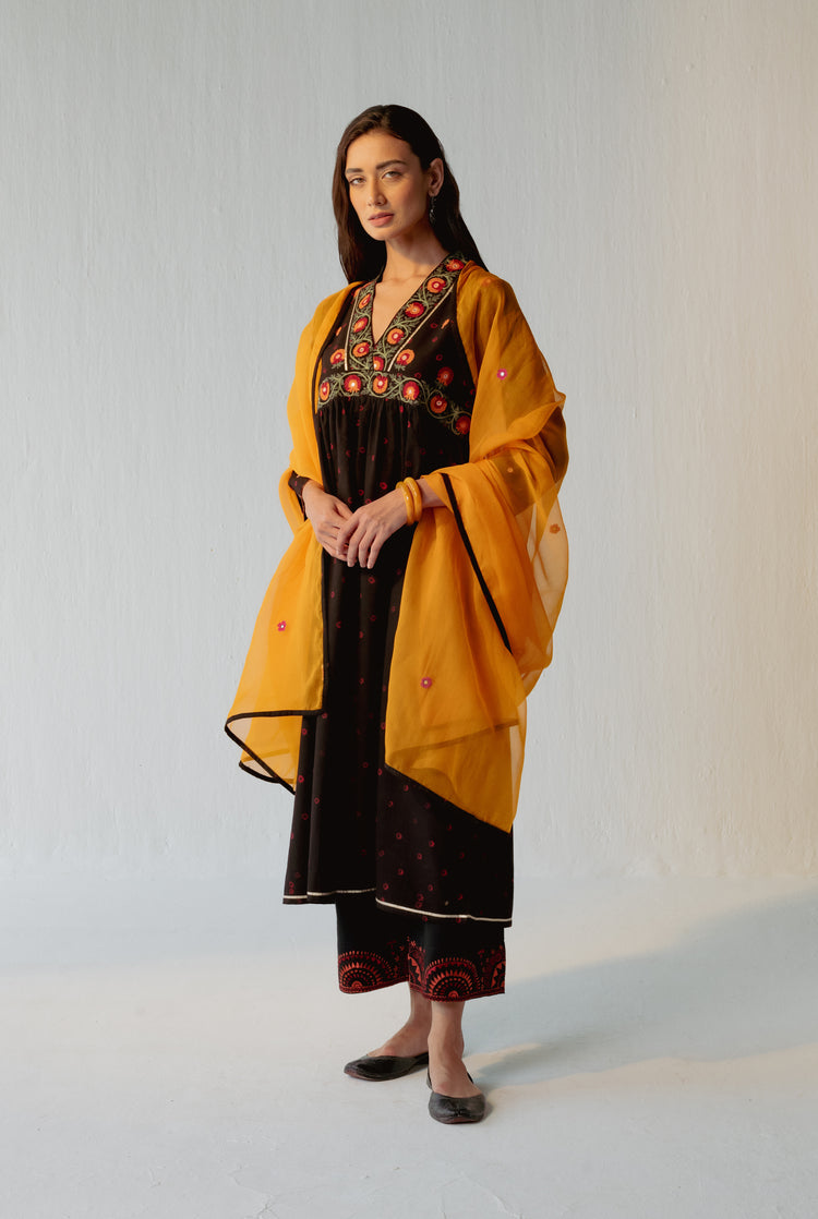 Soha Dupatta Mustard (8229096128811)