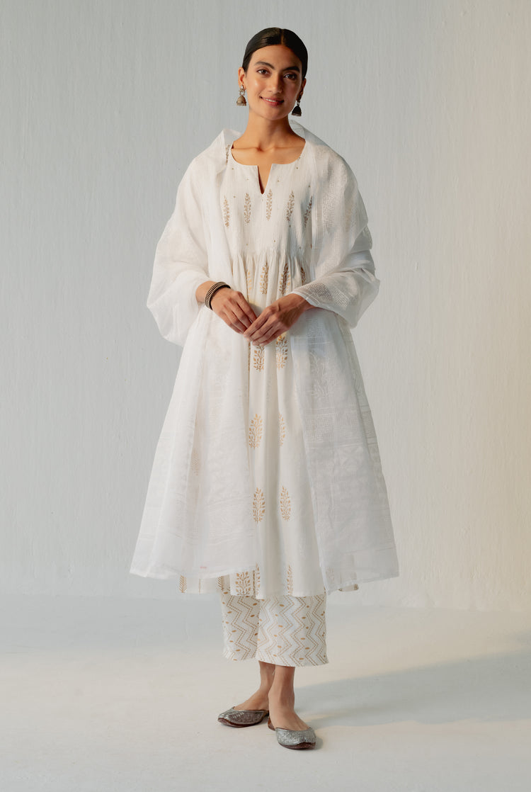 Rozana Kota Dupatta White (8235100274987)