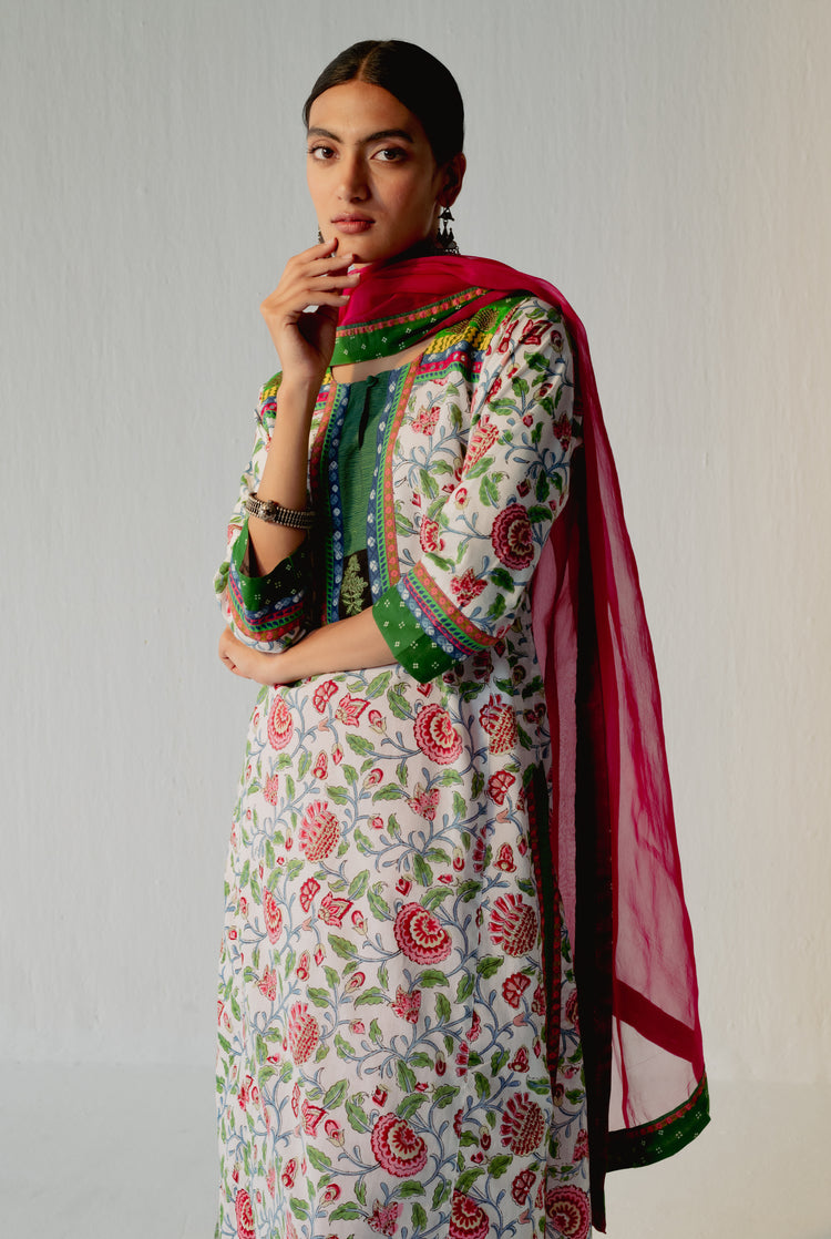 Rang Kurta White Green (8210611241259)