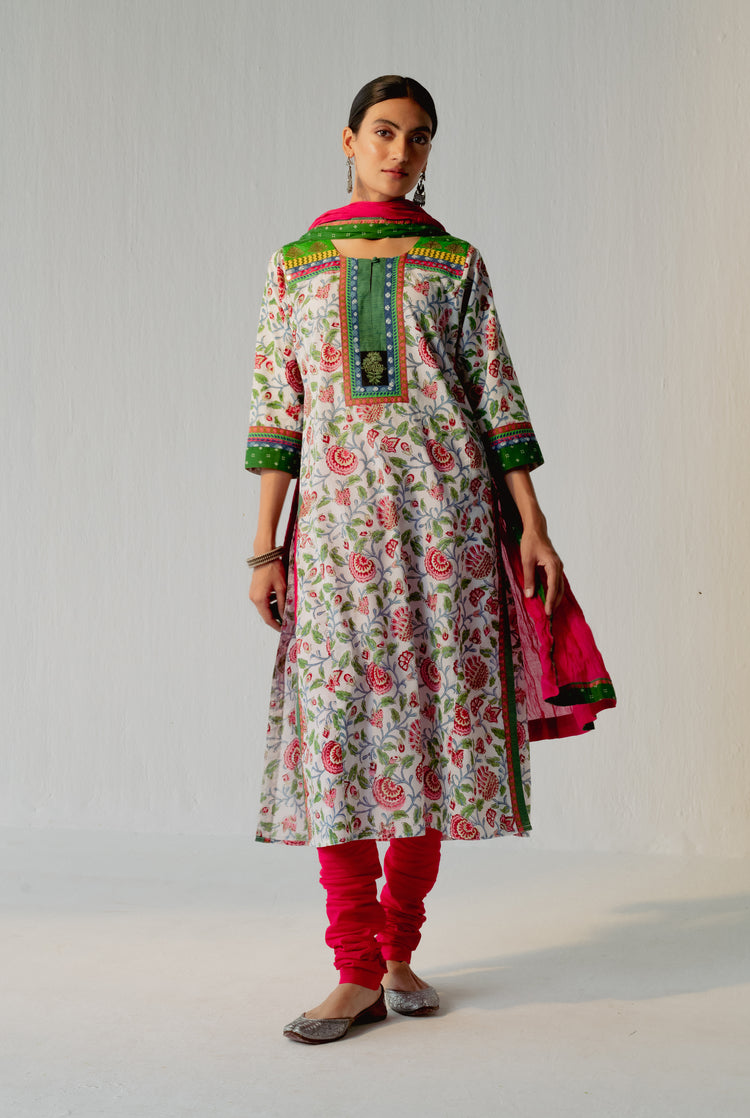 Rang Kurta White Green (8210611241259)