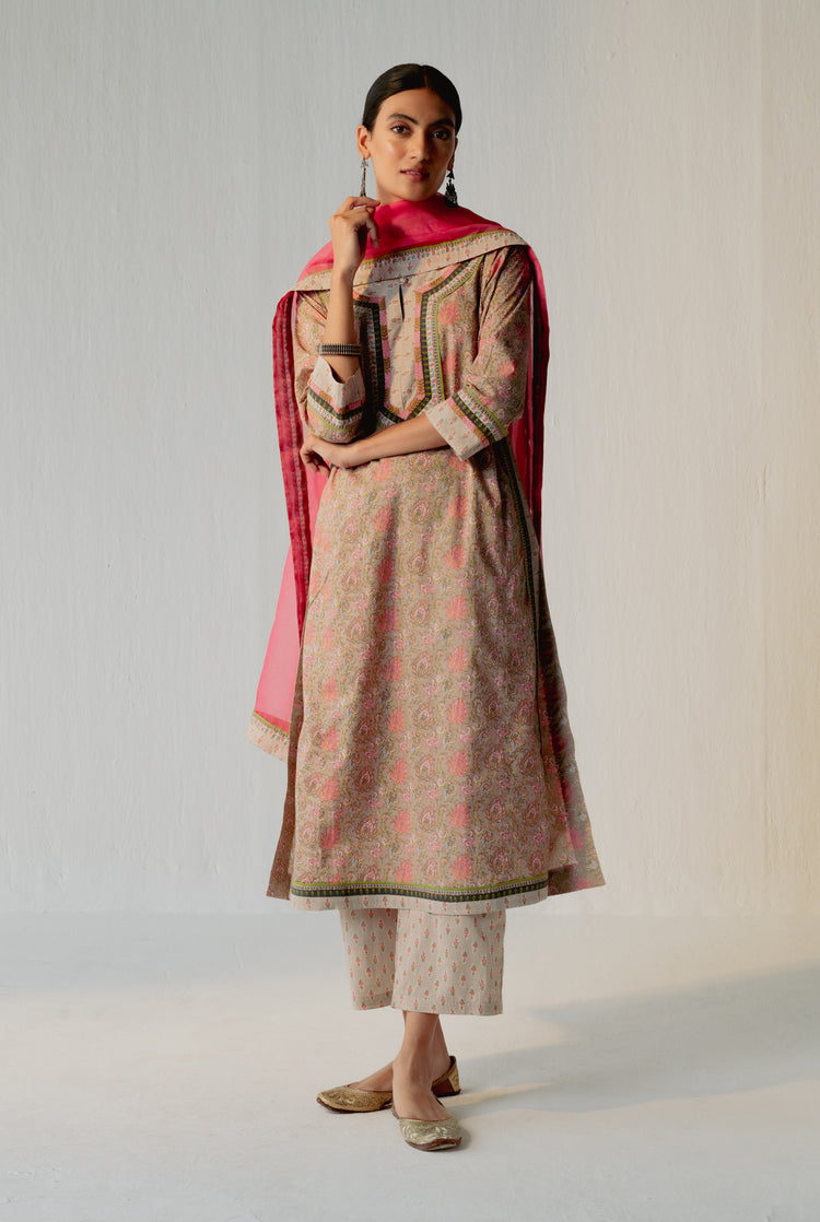 Rozana Chiffon Dupatta Pink (8232584839467)