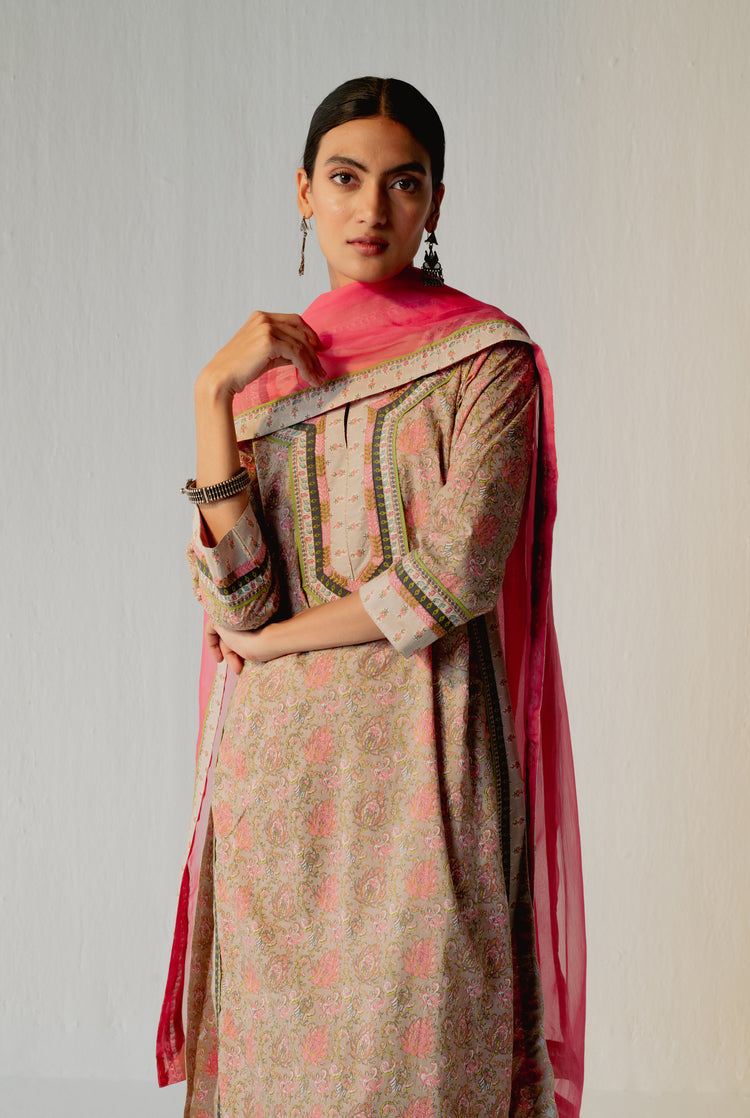 Rozana Chiffon Dupatta Pink (8232584839467)