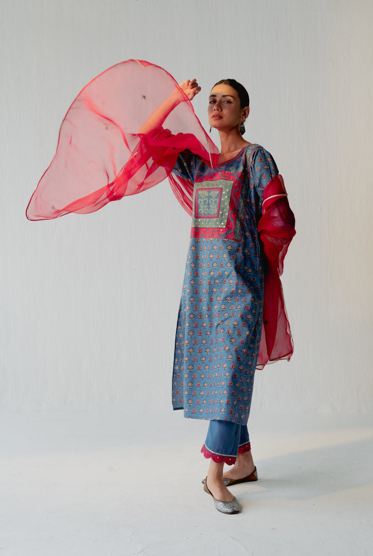 Tulsi Kurta Blue (8228581769515)