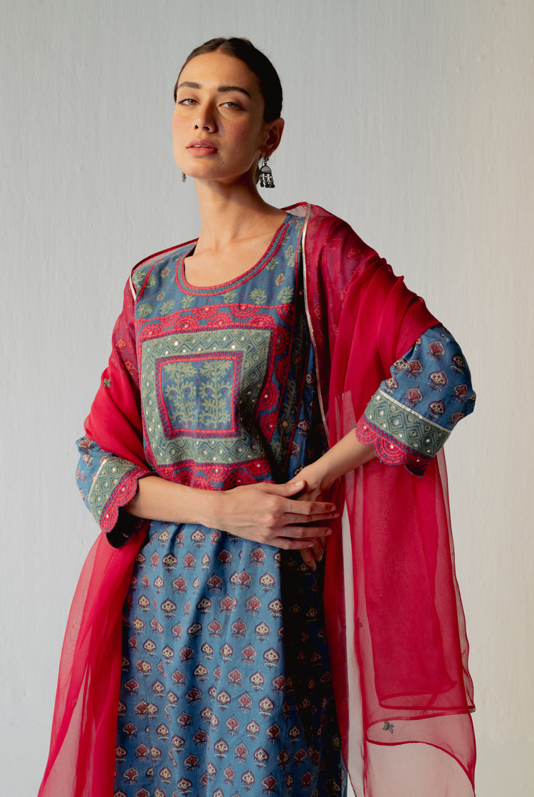 Tulsi Kurta Blue (8228581769515)