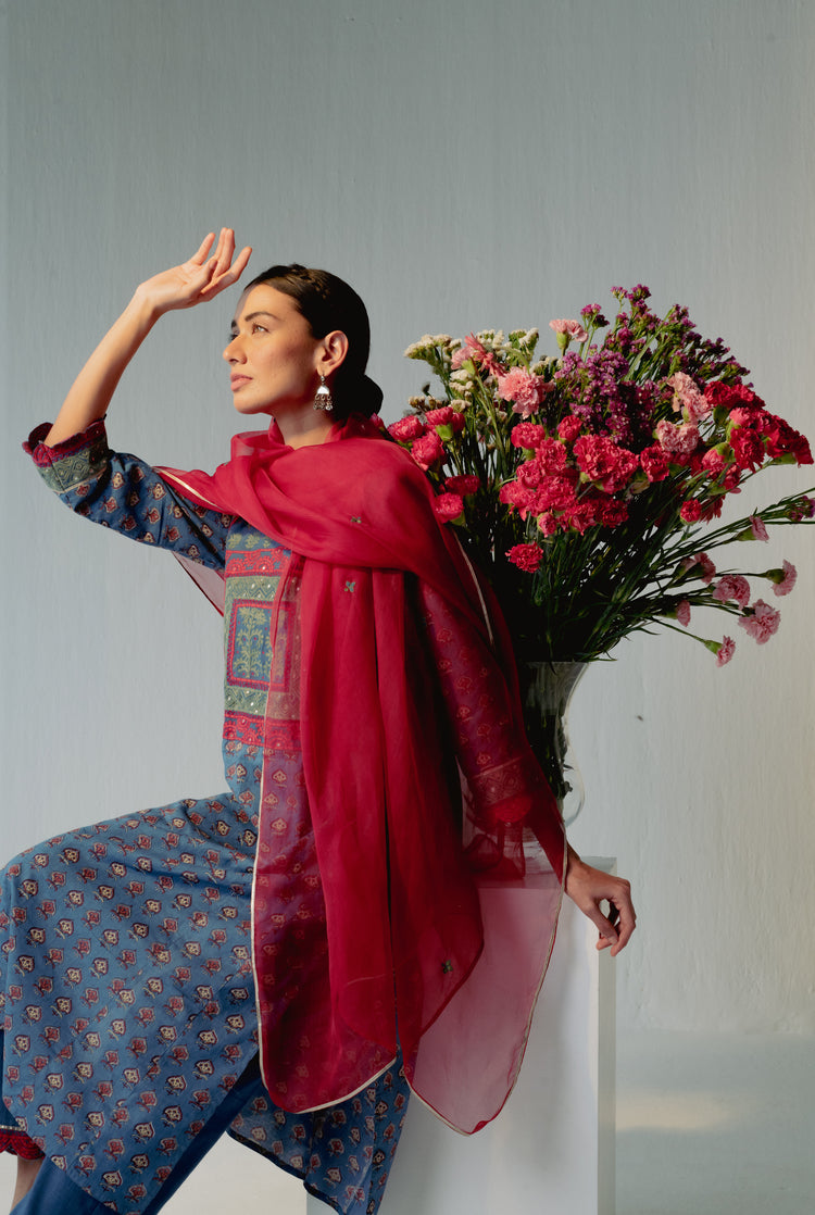 Tulsi Kurta Blue (8228581769515)