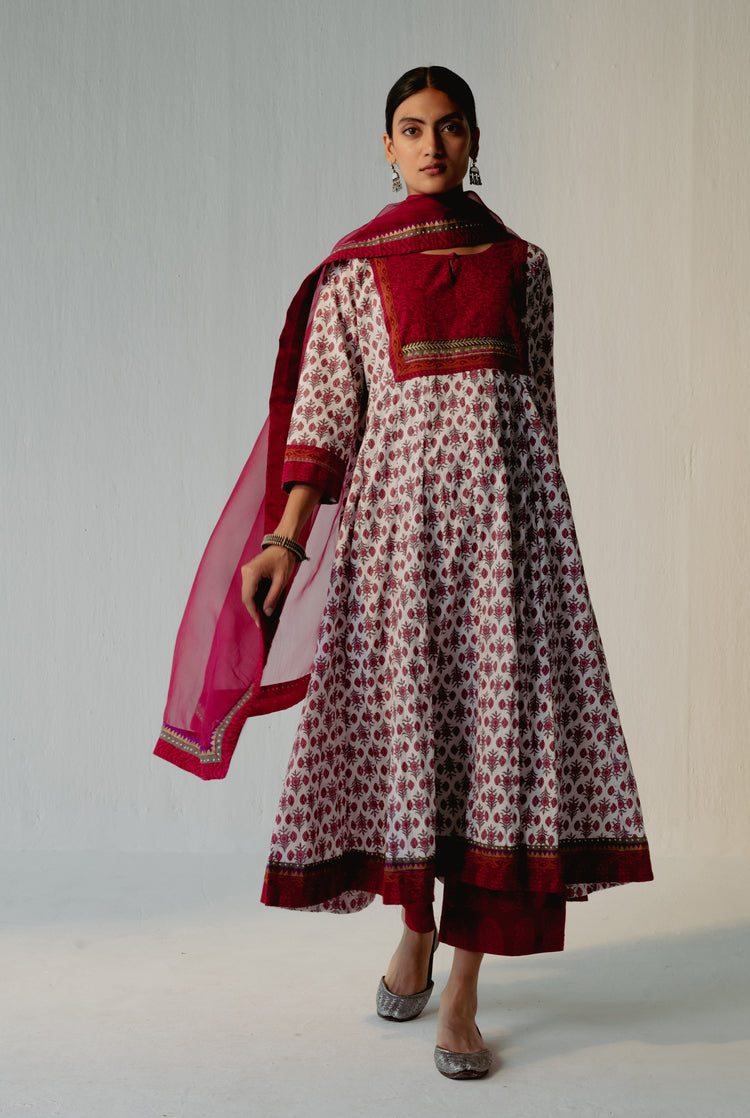 Rozana Chiffon Dupatta Pink (8232579629355)