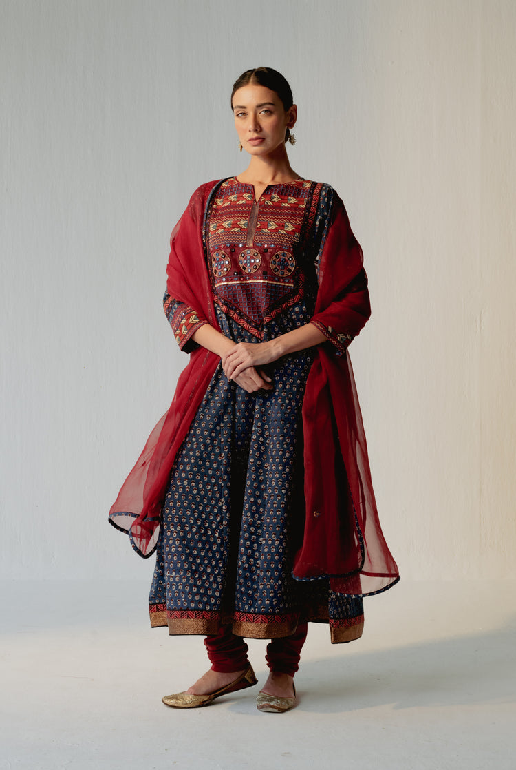 Navya Kurta Navy Blue (8228593565995)