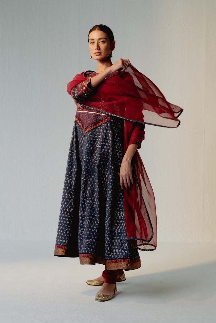 Navya Kurta Navy Blue (8228593565995)