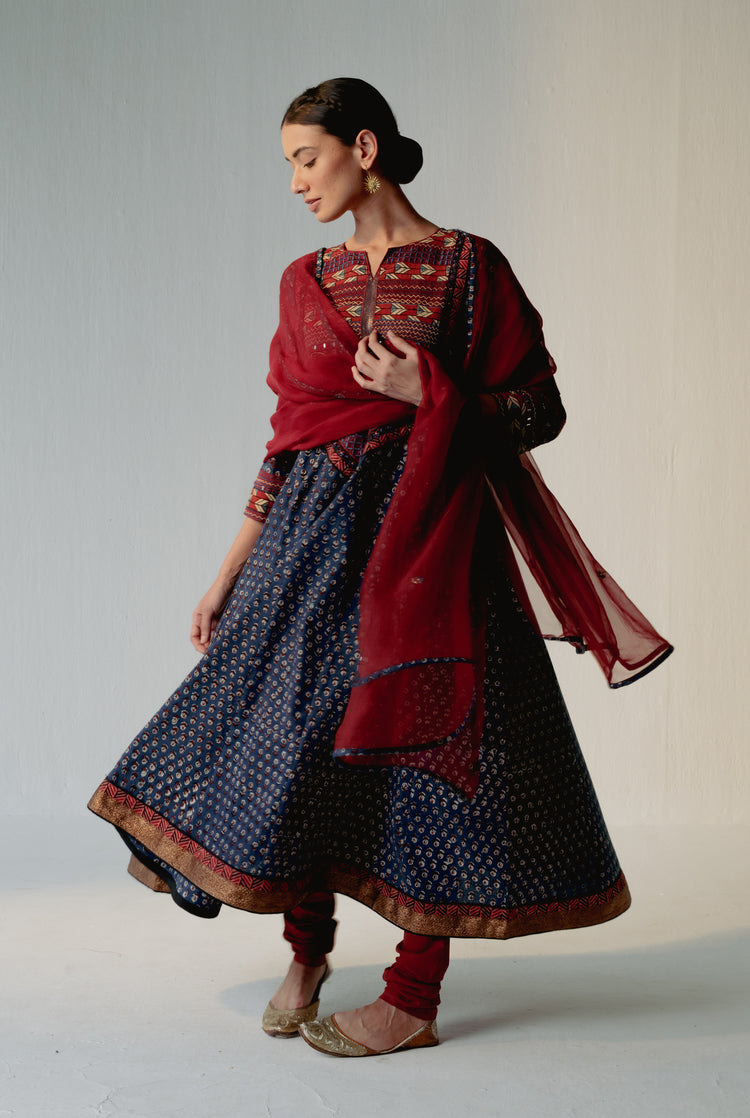 Navya Churidar Maroon (8228942577963)