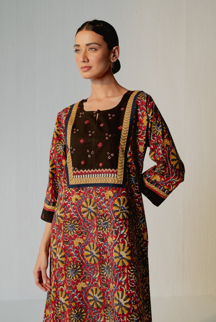 Yoke Caftan Brown (8232765227307)