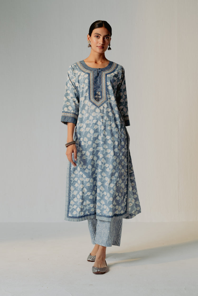 Rozana Pant Cream Light Blue (8232421654827)