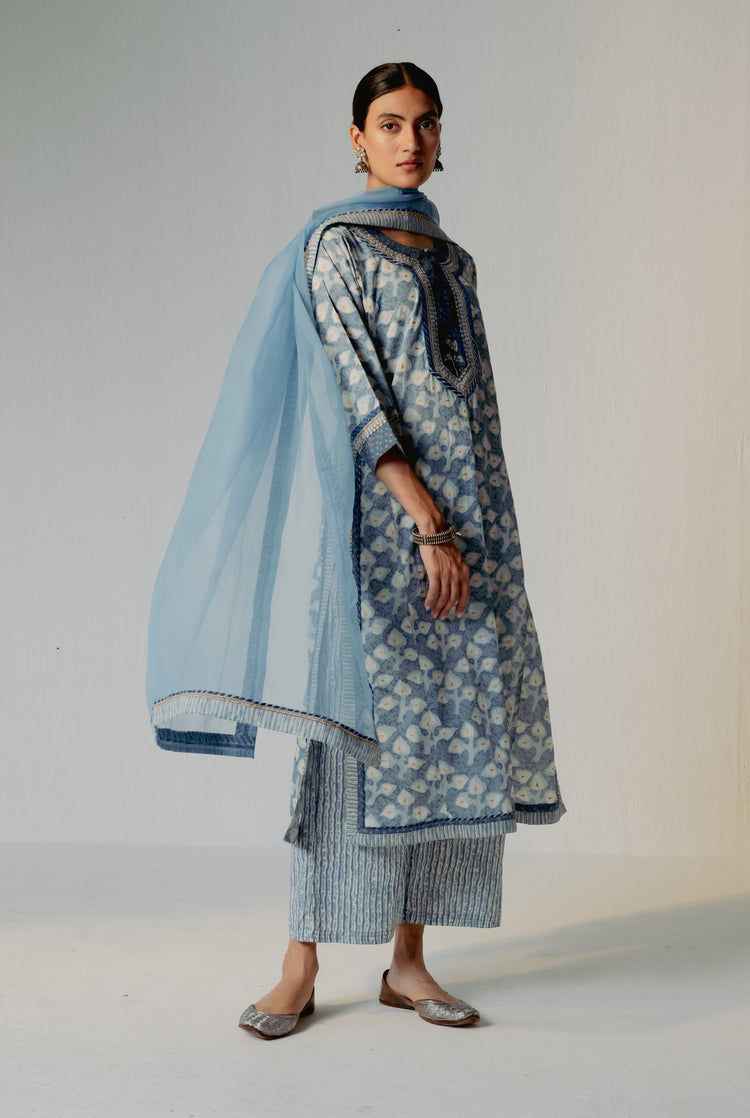 Rozana Pant Cream Light Blue (8232421654827)