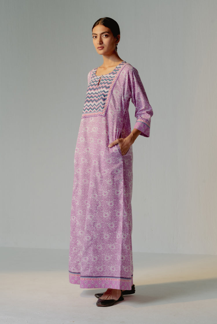 Yoke Caftan Mauve (8232775975211)