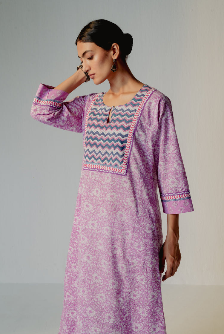 Yoke Caftan Mauve (8232775975211)