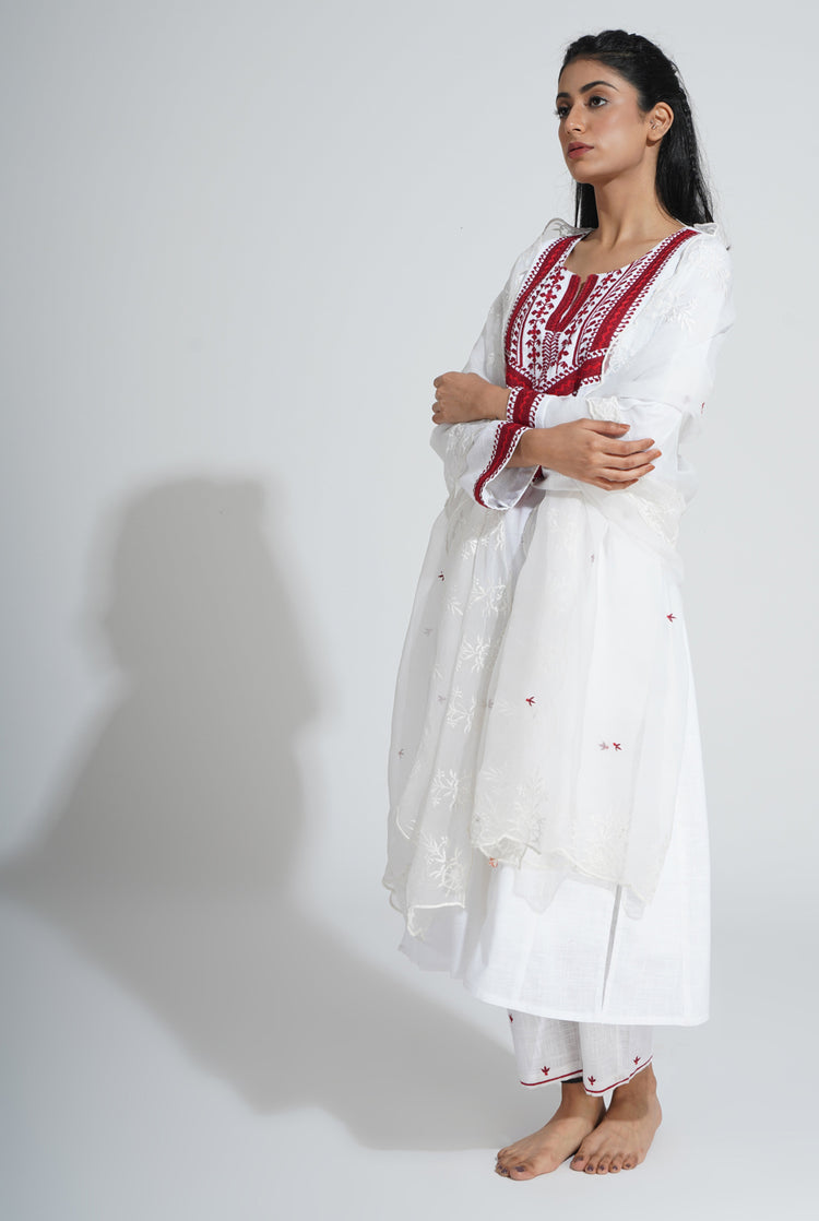 Tulsi Dupatta White (8059512127787)