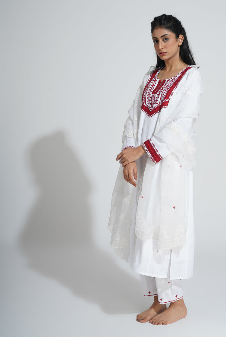 Tulsi Dupatta White (8059512127787)