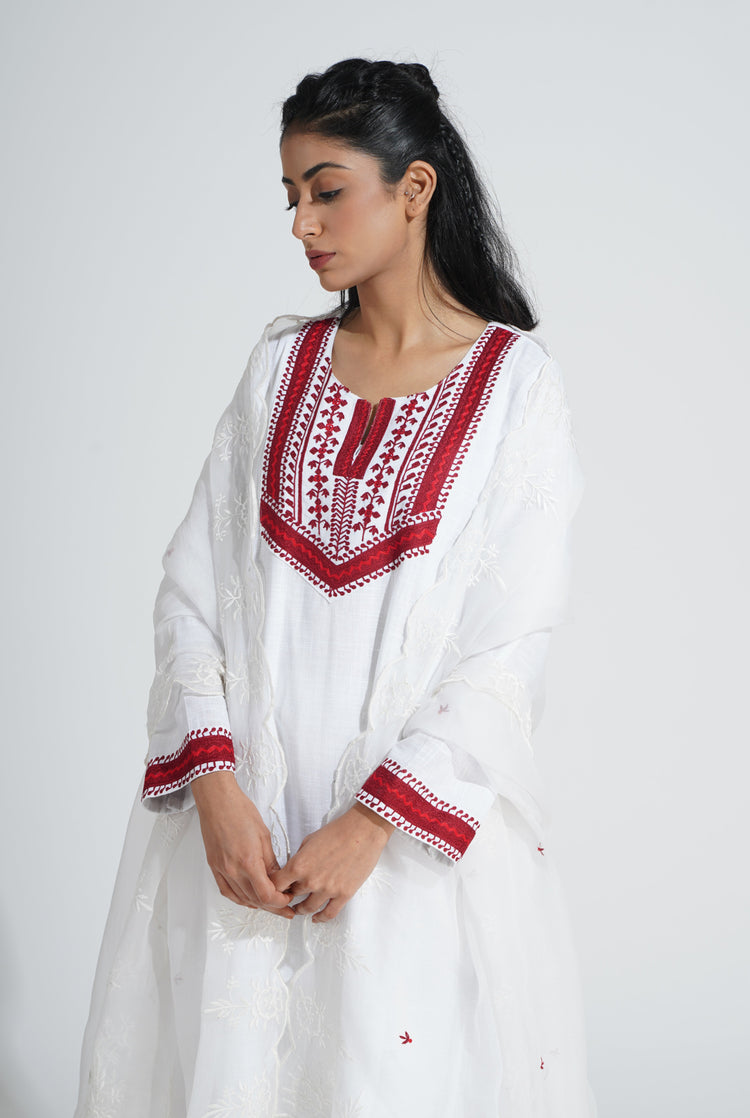 Tulsi Dupatta White (8059512127787)