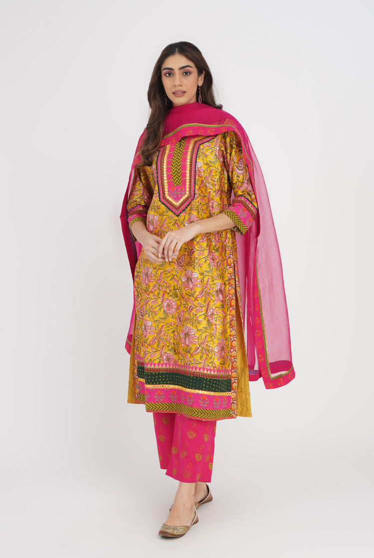 Rozana Chiffon Dupatta Pink (7087176351791)