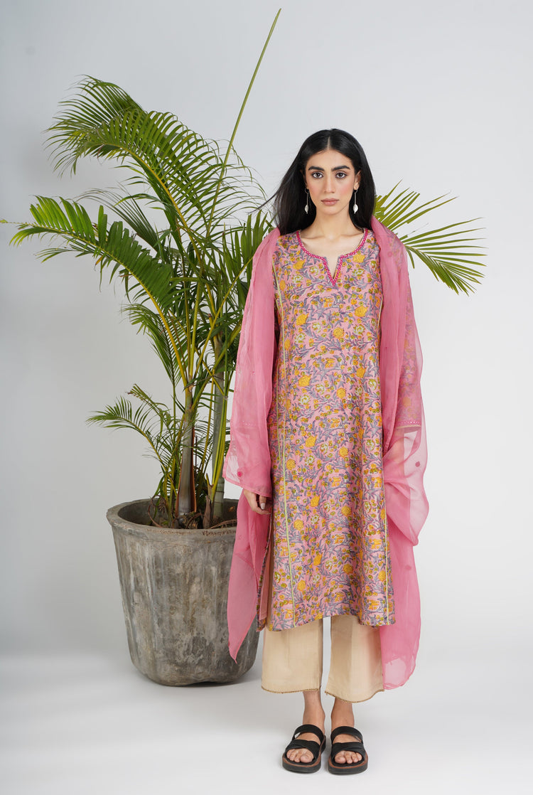 Tulsi Dupatta Rough Pink (8059512815915)