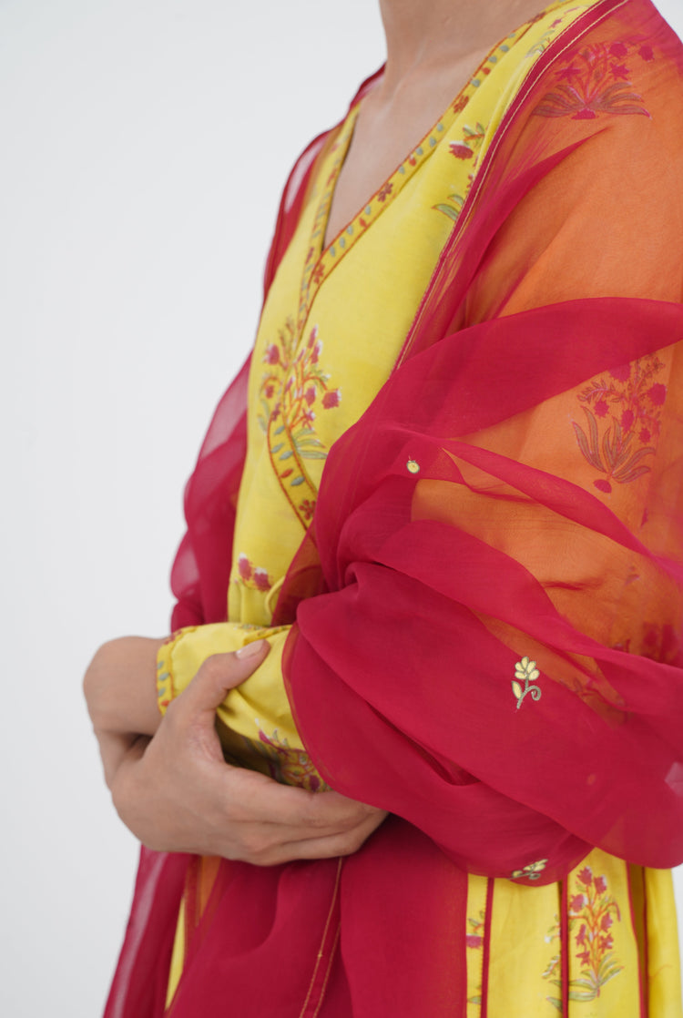 Kia Dupatta Deep Red (7087251128367)
