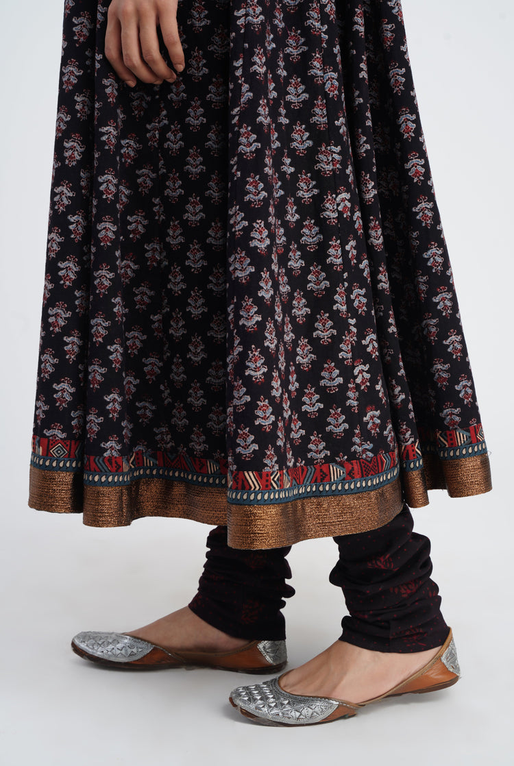 Navya Churidar Black Maroon (8053981151531)