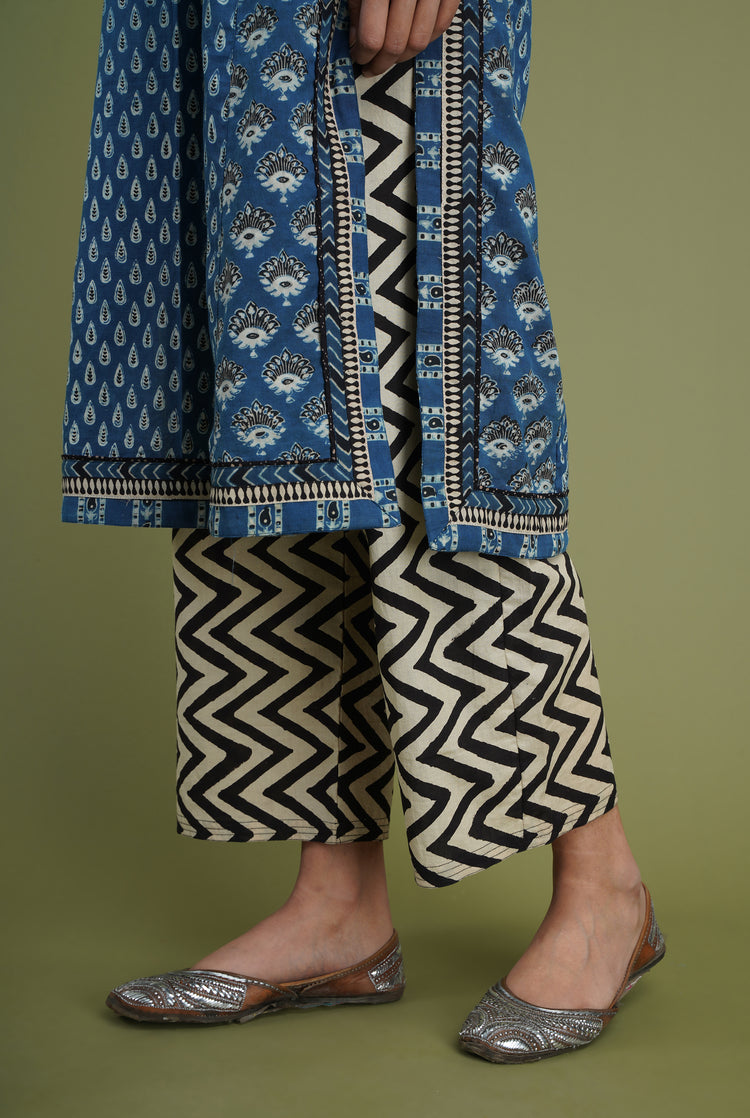 Rozana Printed Pant Black White (6936654348335)