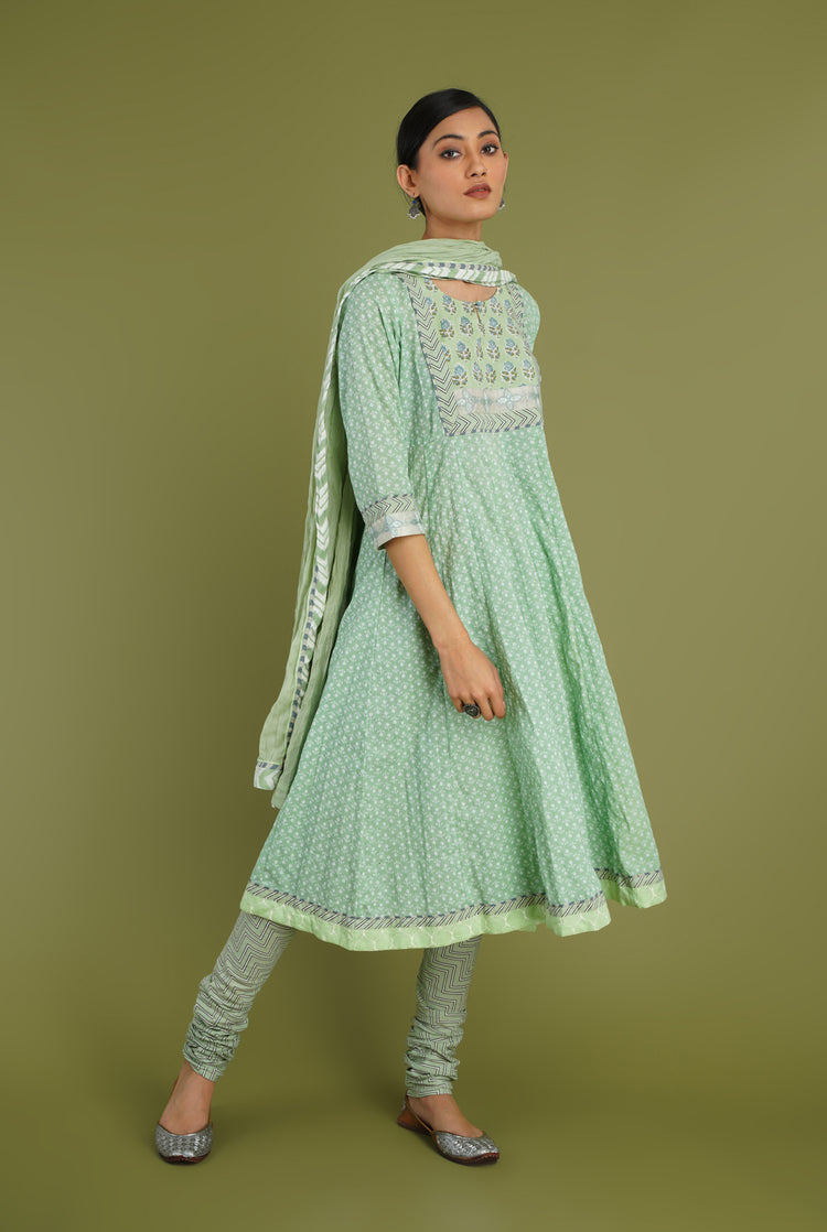 Rozana Printed Bottom Tea Green Black (6969196838959)