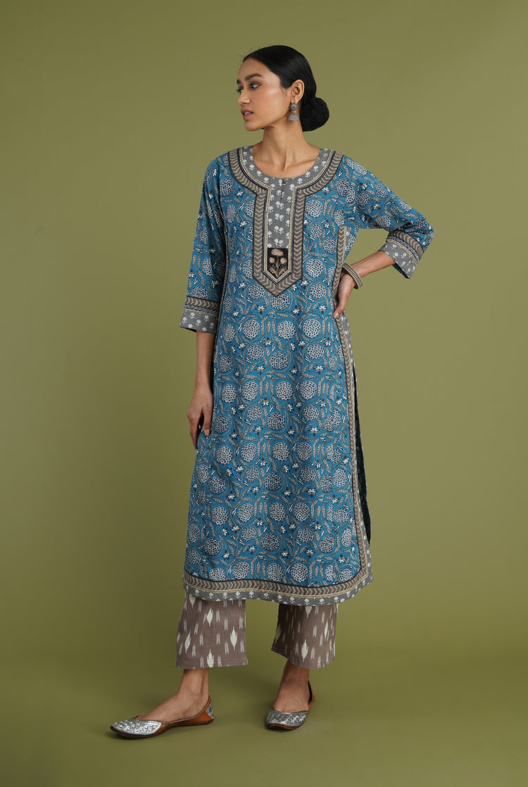 Anu Kurta Blue Grey (6936652382255)