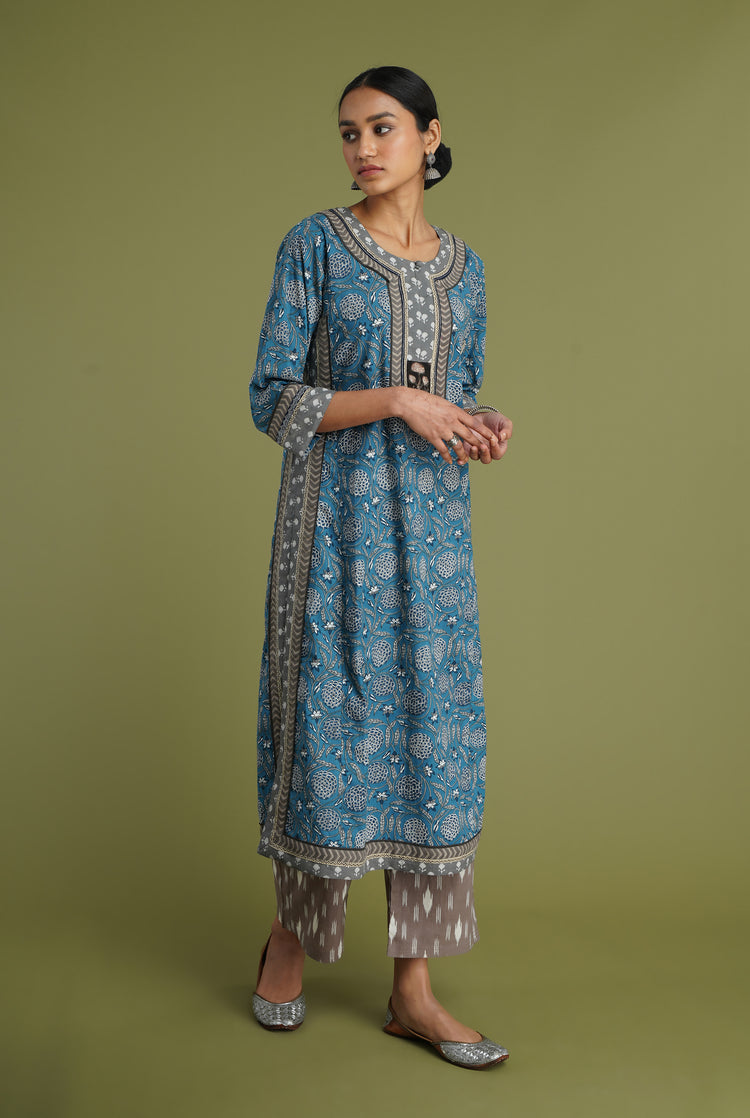 Anu Kurta Blue Grey (6936652382255)