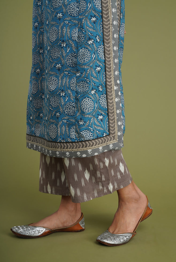 Rozana Printed Pant Grey White (6936654315567)