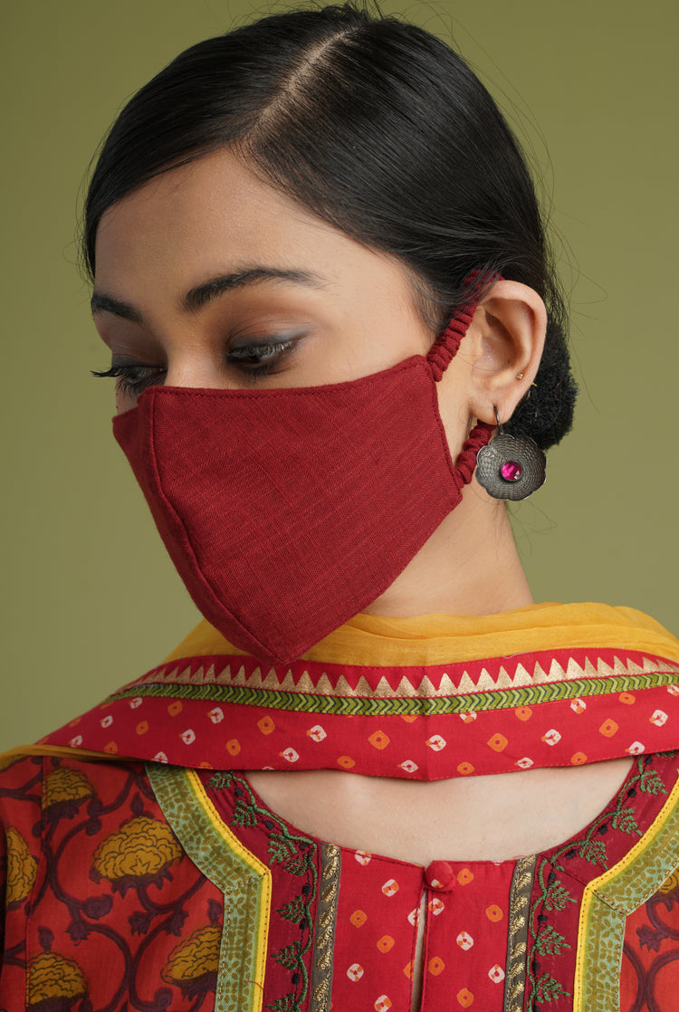 Plain Mask Maroon (6907817426991)