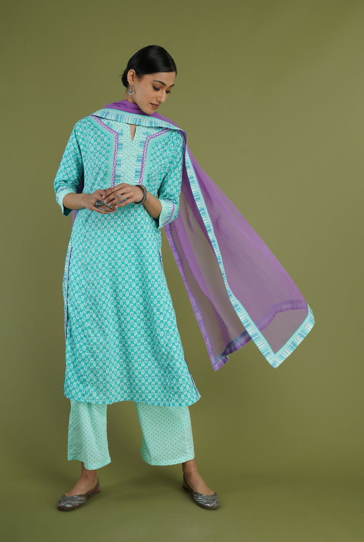 Rozana Kurta Aqua (6969139724335)