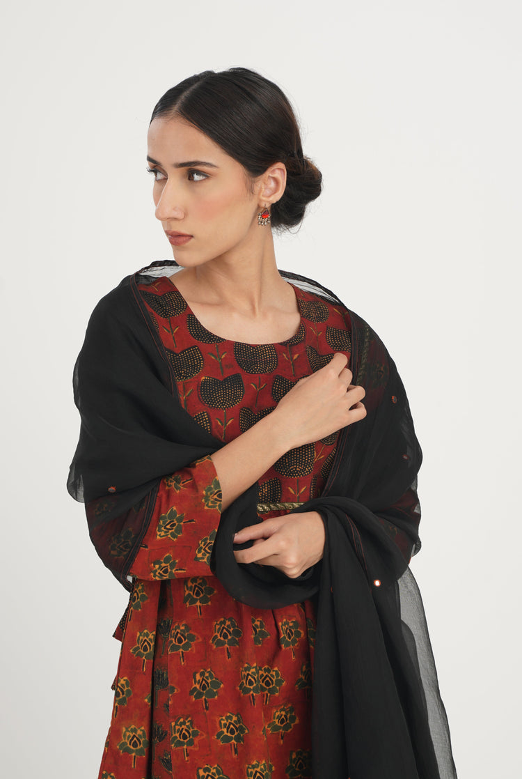 Mahika Dupatta Black (7087252111407)
