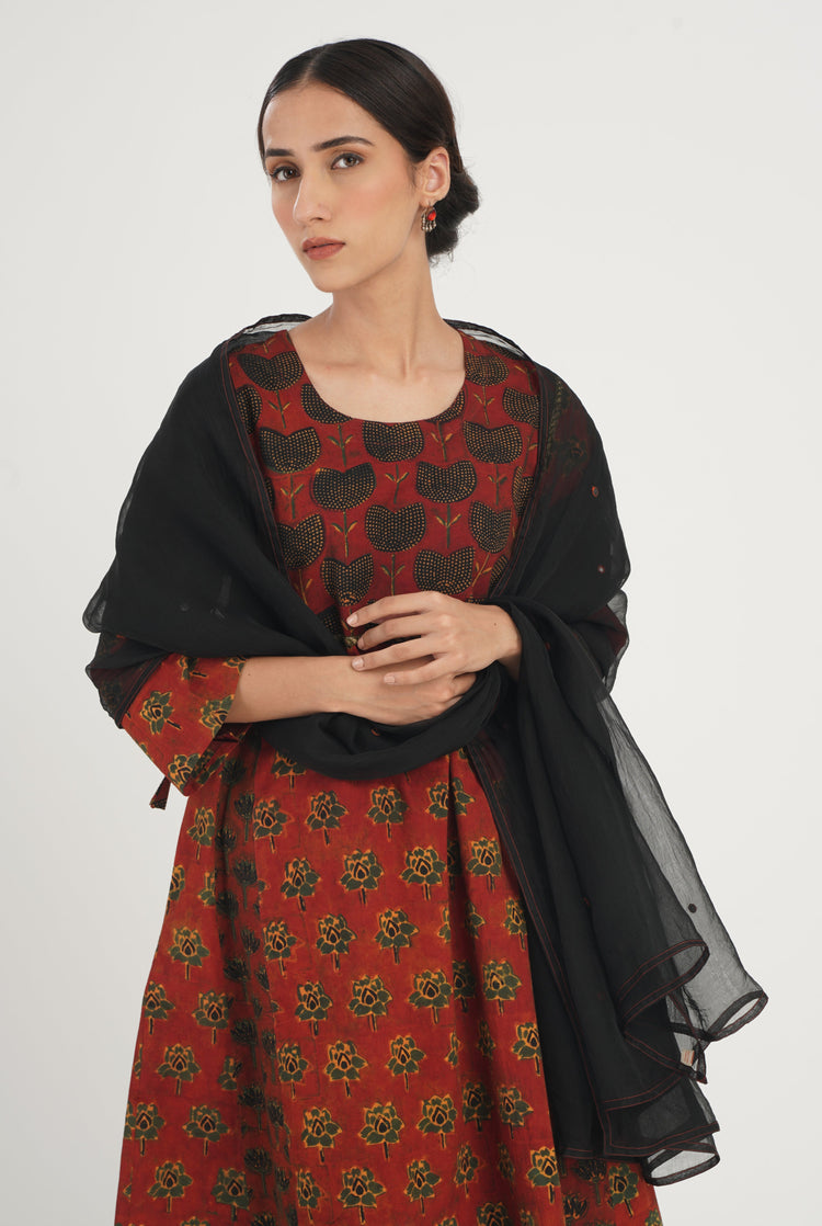 Mahika Dupatta Black (7087252111407)