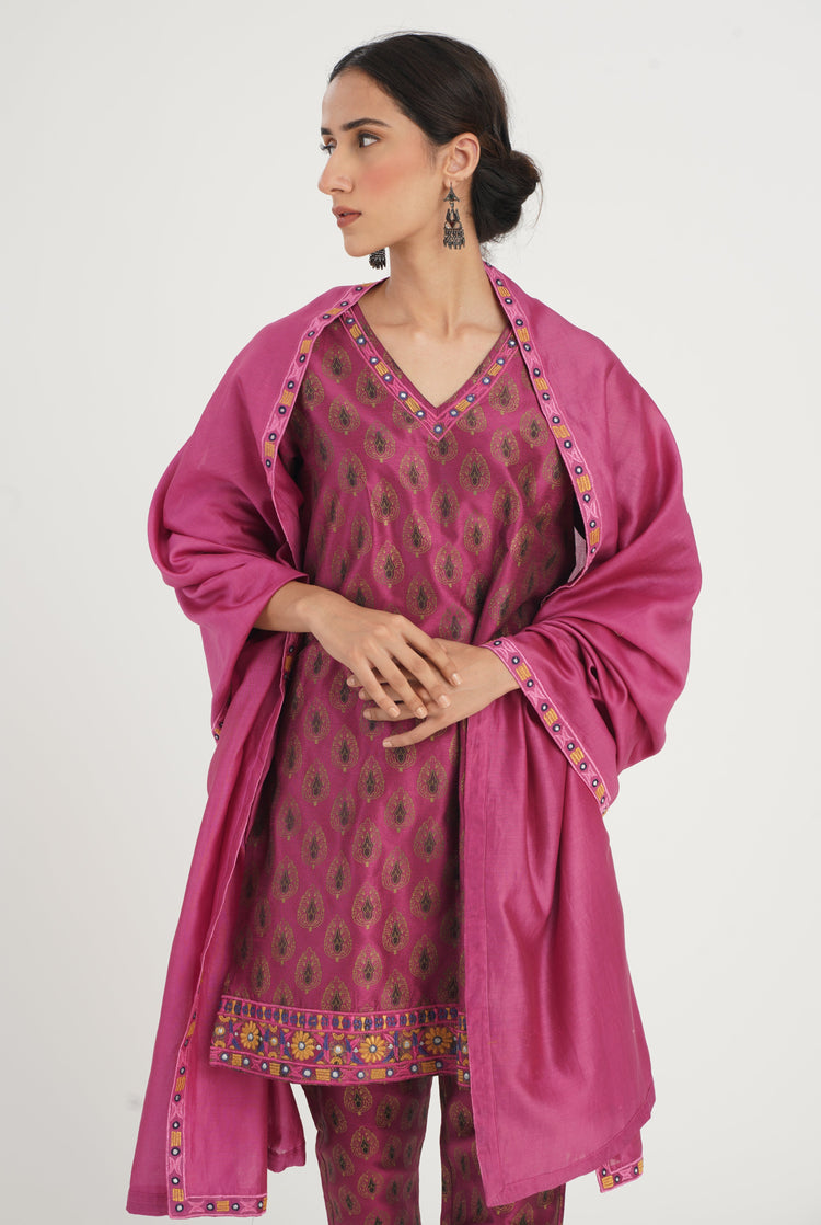 Vani Dupatta Pink (7087262957615)