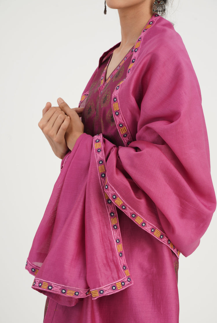 Vani Dupatta Pink (7087262957615)