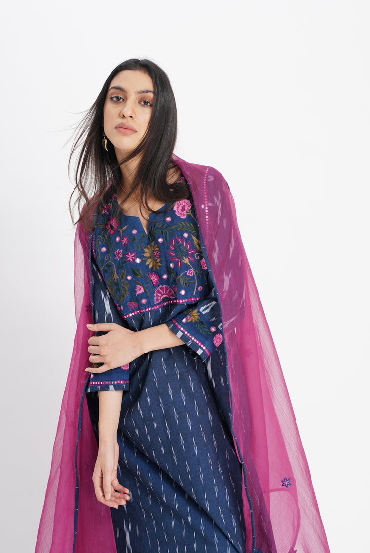 Tulsi Kurta Indigo (8017716576555)