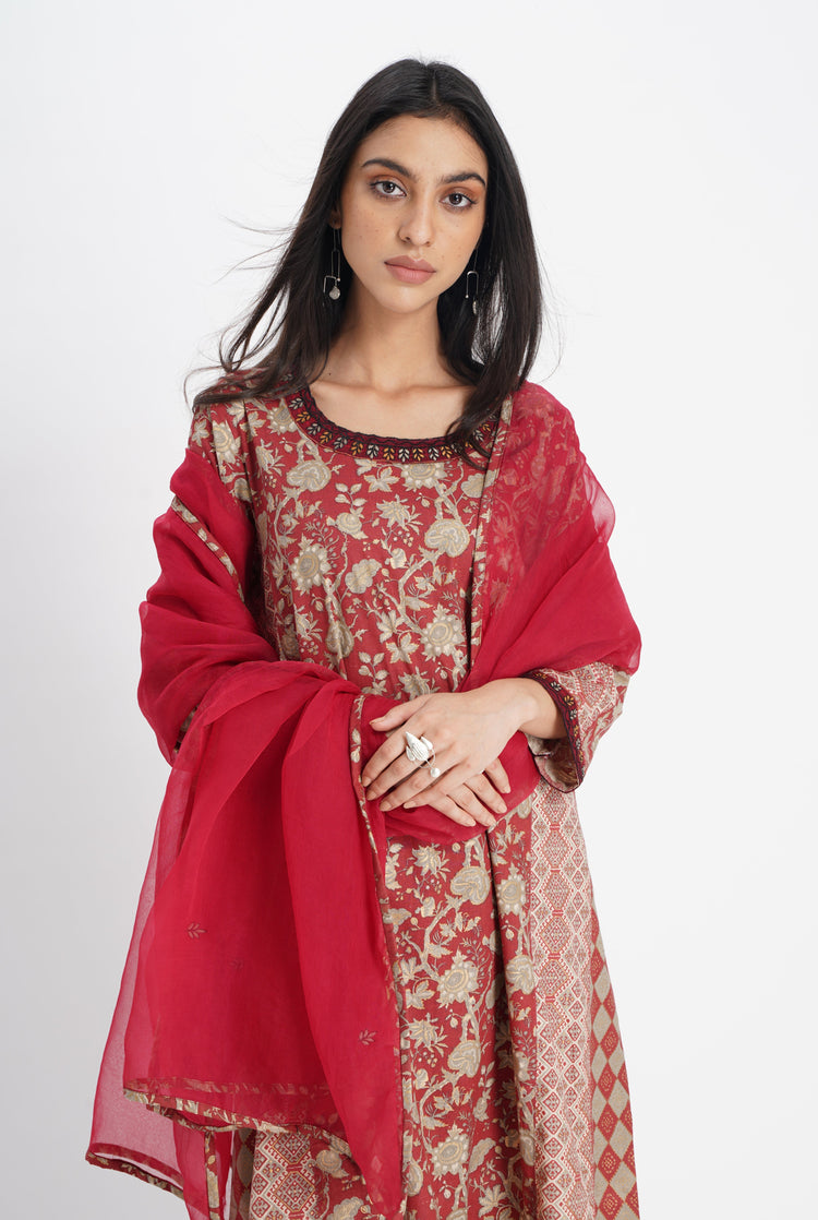 Vanya Dupatta Crimson Red (8018153439531)