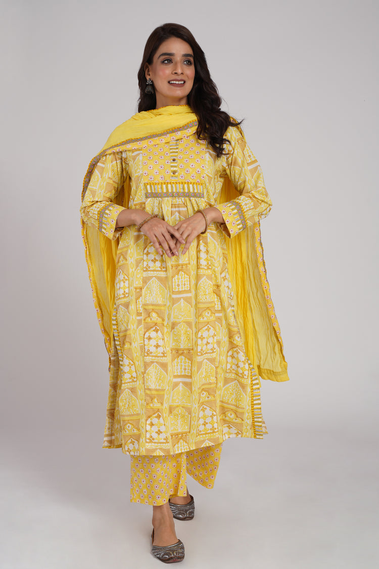 Meera Kurta Yellow (6544421617711)